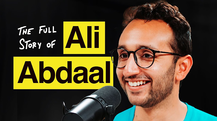 Ali Abdaal in an interview image.