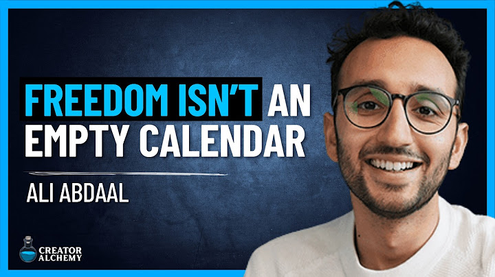 Ali Abdaal in an interview image.