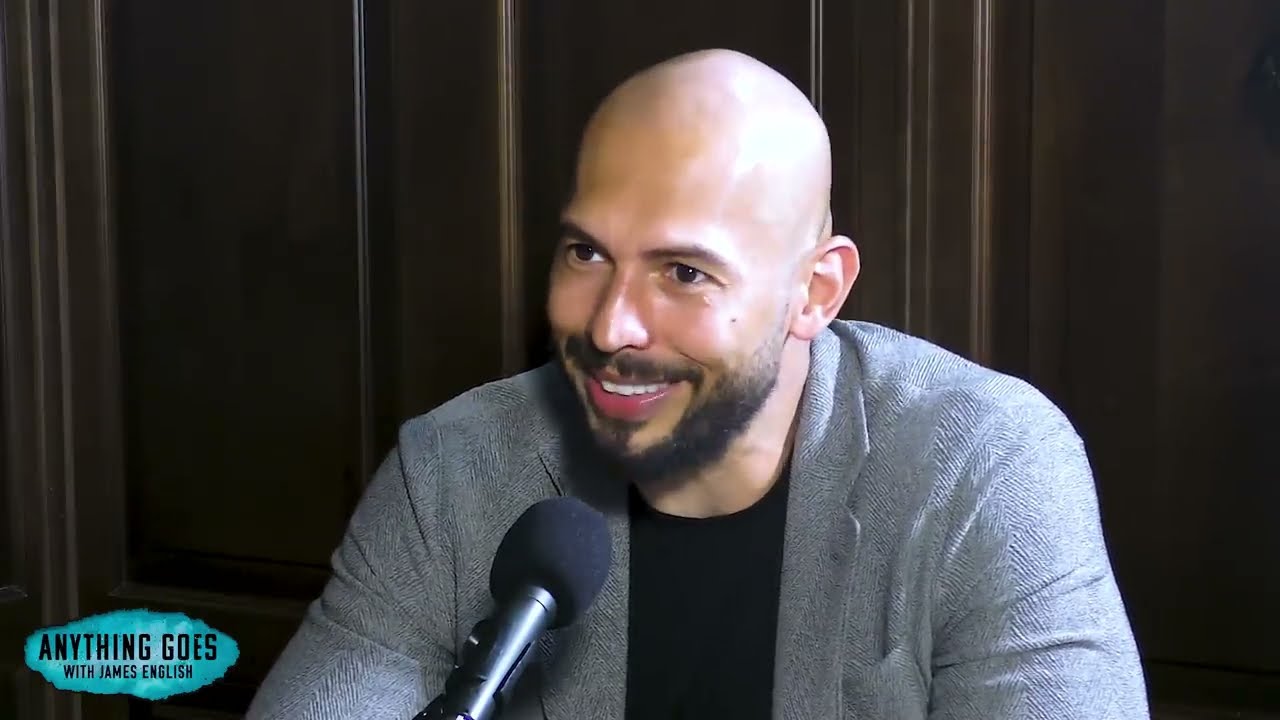 Andrew Tate in a recorded appearance.