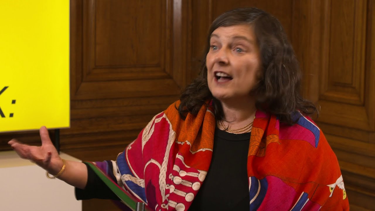 Anne Boden in a recorded appearance.
