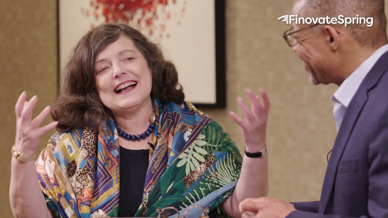 Anne Boden in a recorded appearance.