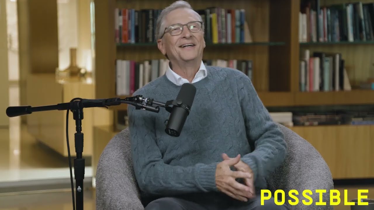 Bill Gates in a recorded appearance.