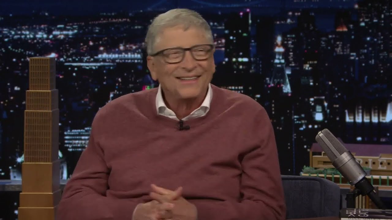 Bill Gates in a recorded appearance.