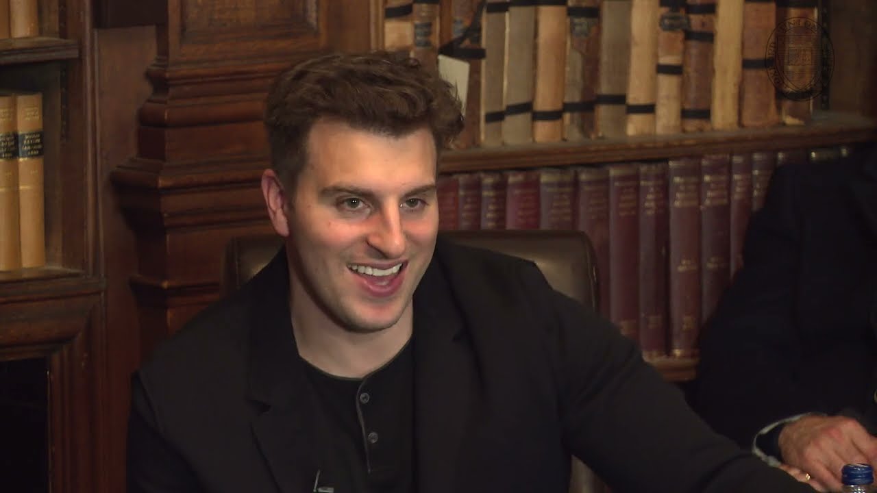 Brian Chesky in a recorded appearance.