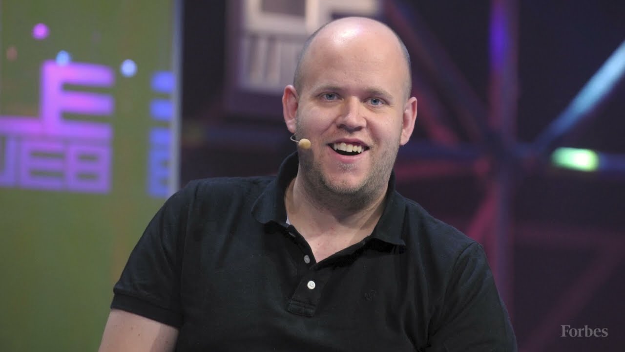 Daniel Ek in a recorded appearance.