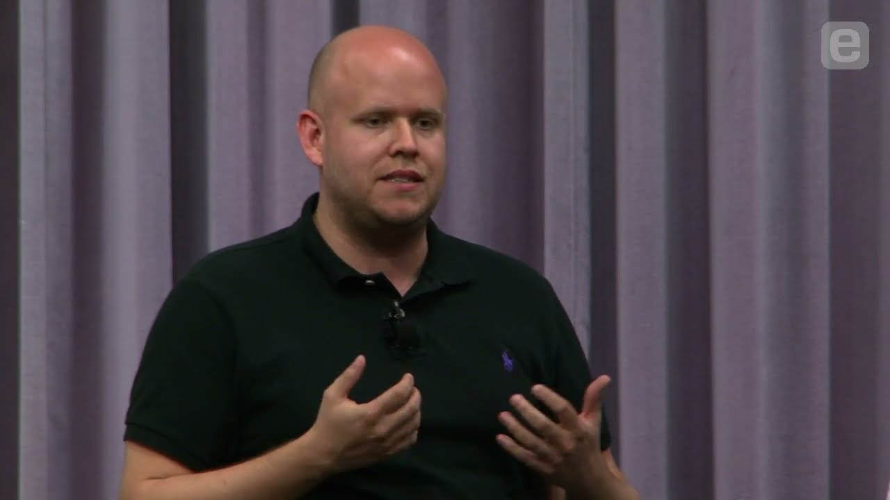 Daniel Ek in a recorded appearance.