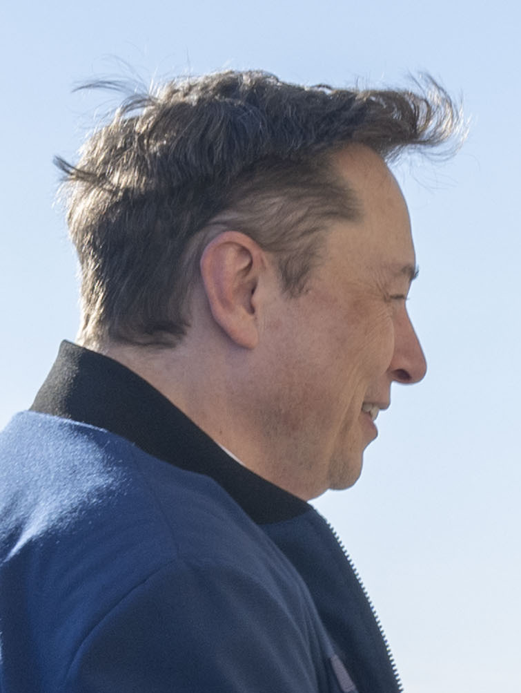 Elon Musk in a photograph shared through Wikimedia Commons.