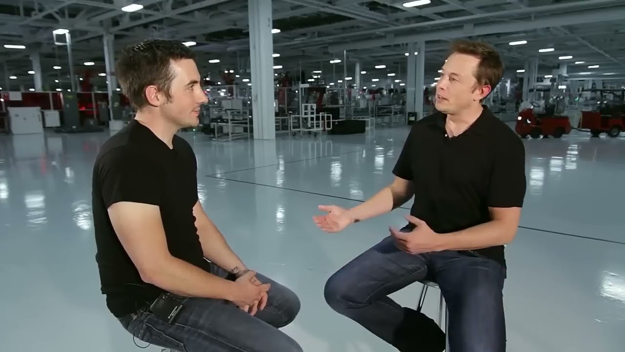 Elon Musk in a recorded appearance.