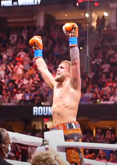 Jake Paul in 2021 after the Tyron Woodley fight