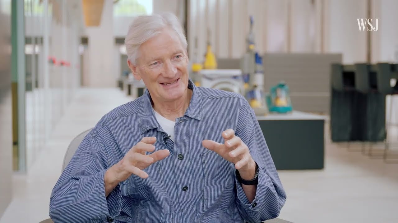 James Dyson in a recorded appearance.