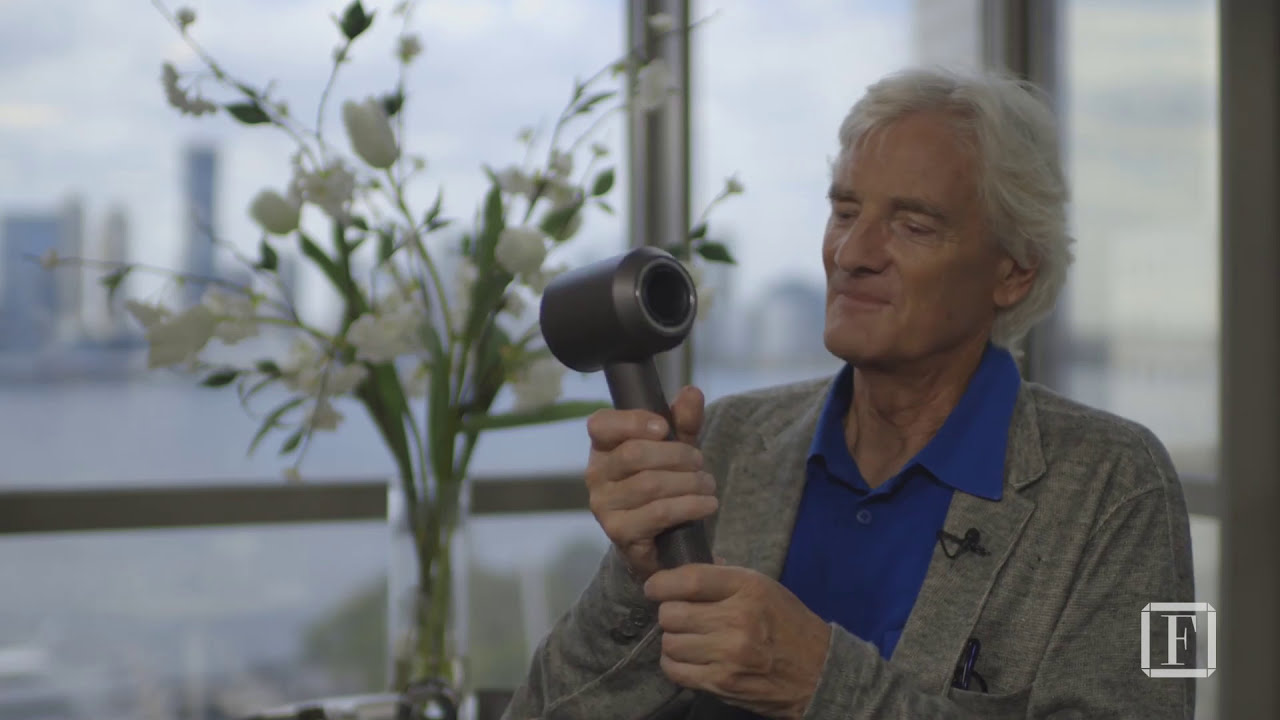 James Dyson in a recorded appearance.