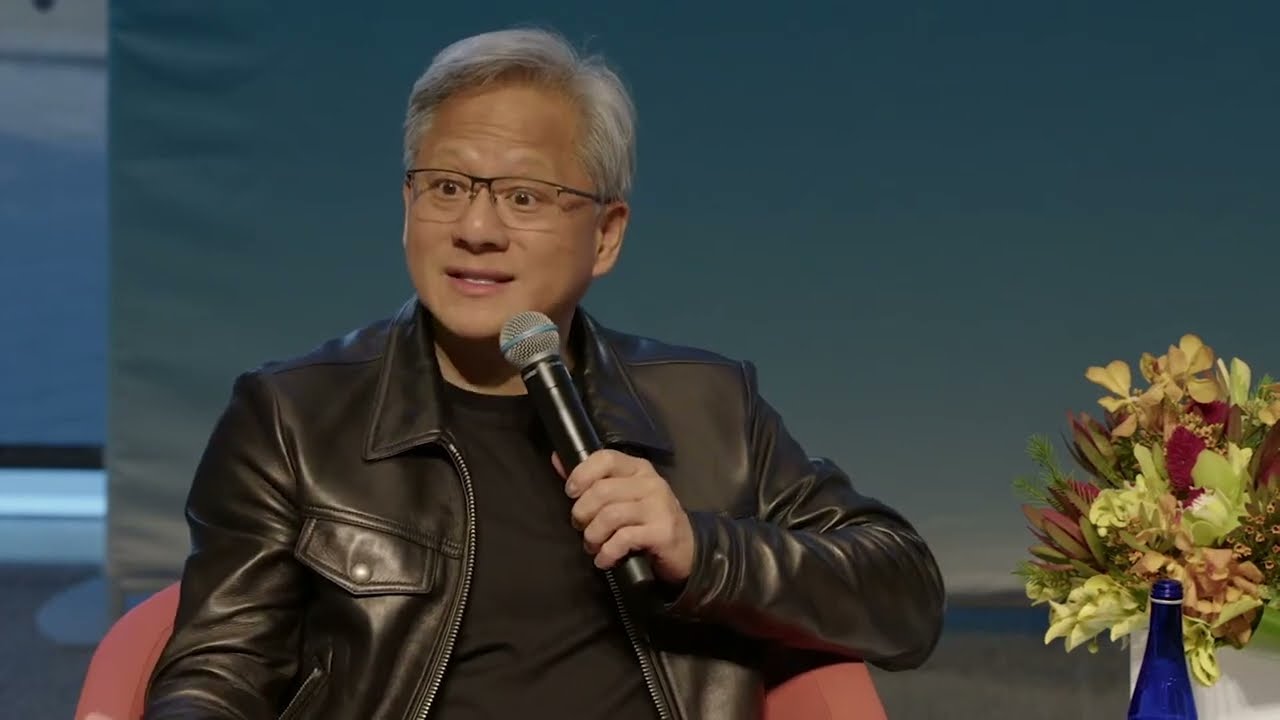 Jensen Huang in a recorded appearance.