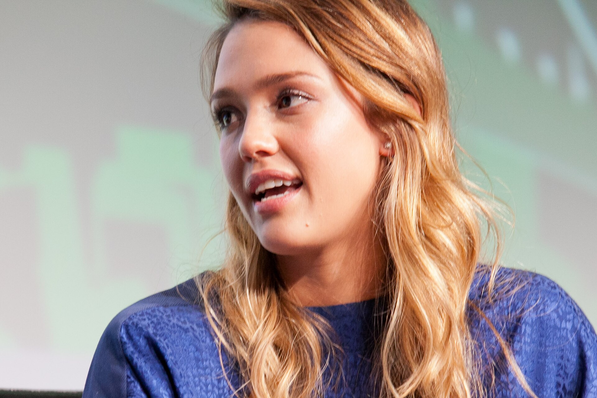 Actress Jessica Alba at TechCrunch Disrupt 2012. For publication rights, contact JD Lasica at jdlasica@gmail.com.
