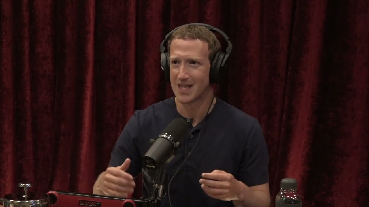 Mark Zuckerberg in a recorded appearance.