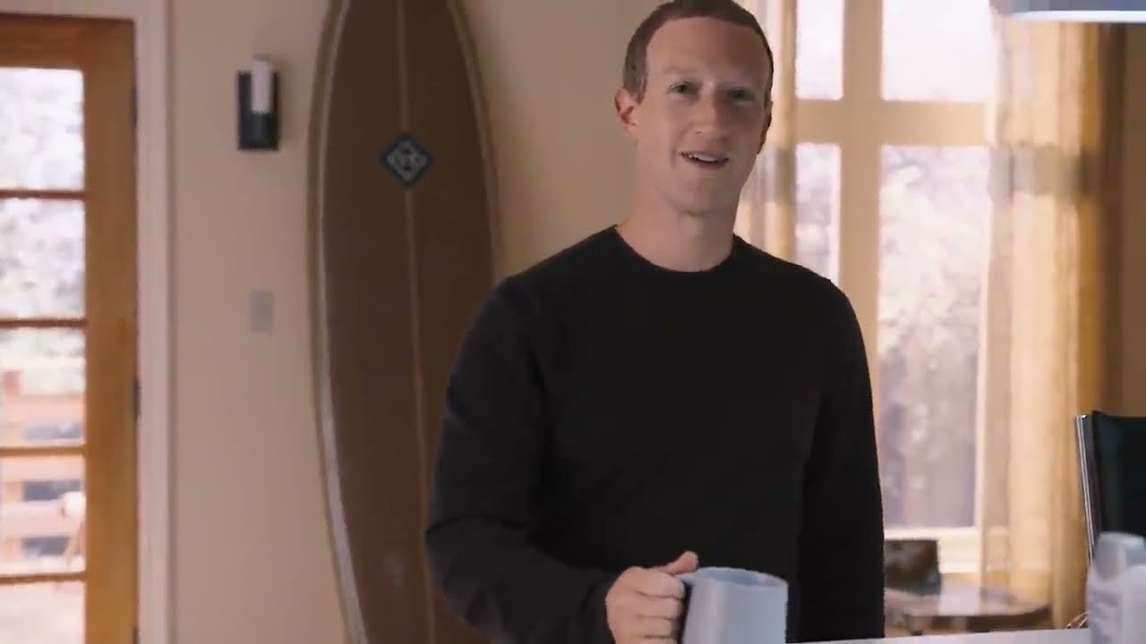 Mark Zuckerberg in a recorded appearance.