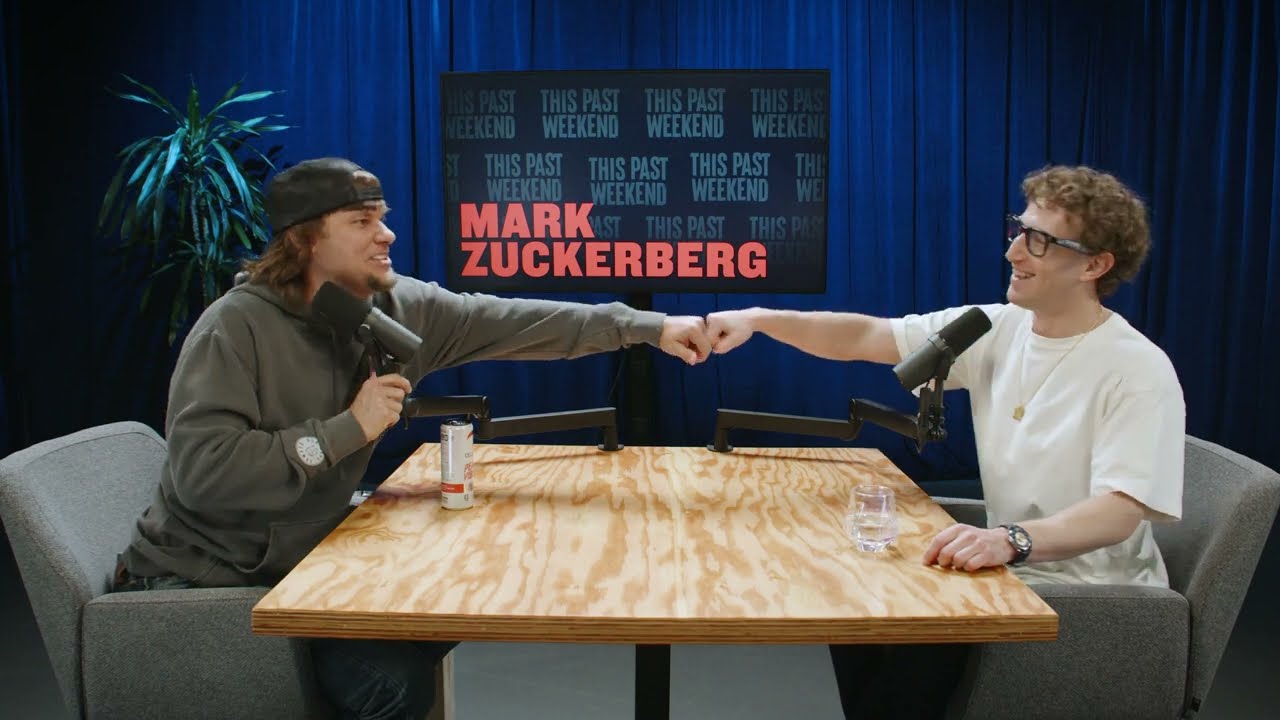 Mark Zuckerberg in a recorded appearance.