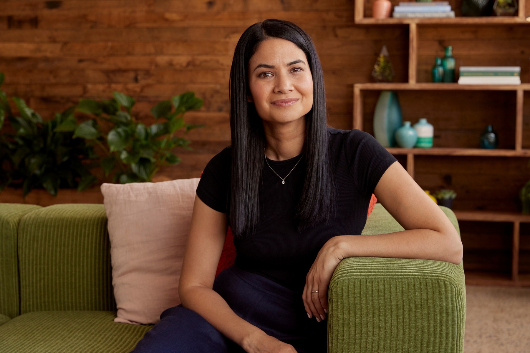 Melanie Perkins in Canva's official leadership portrait.