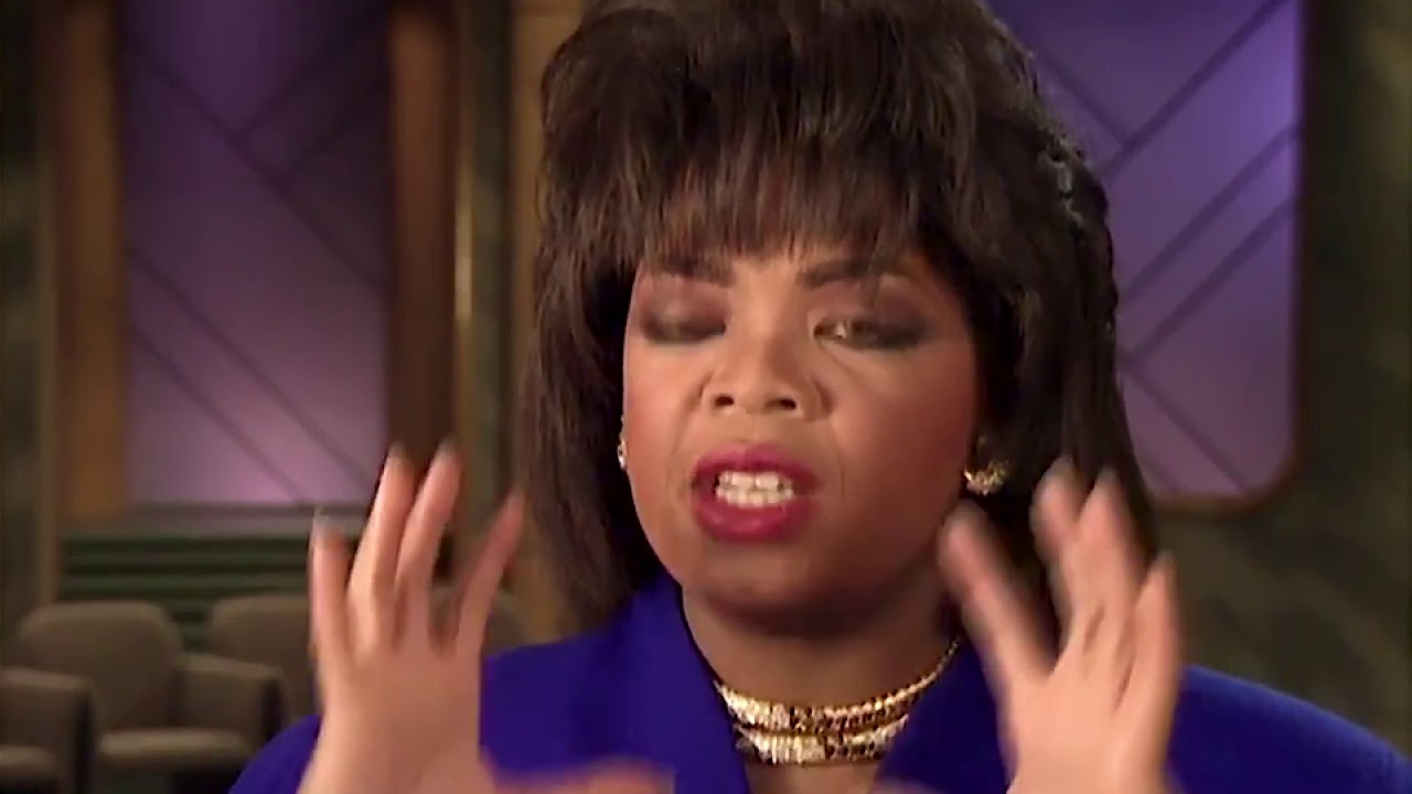 Oprah Winfrey in a recorded appearance.