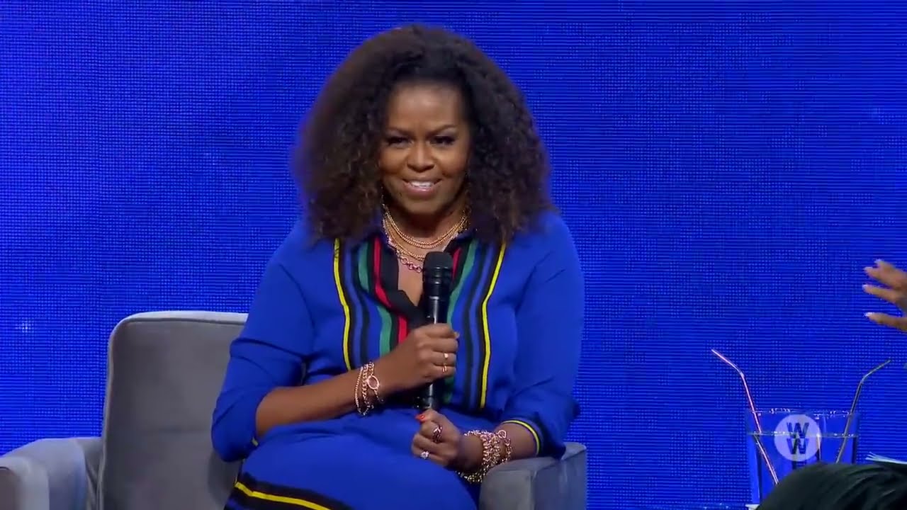 Oprah Winfrey in a recorded appearance.