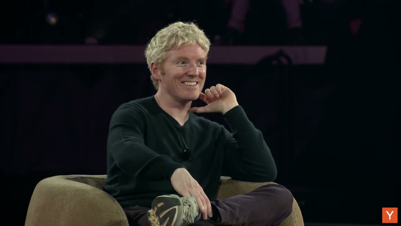 Patrick Collison in a recorded appearance.
