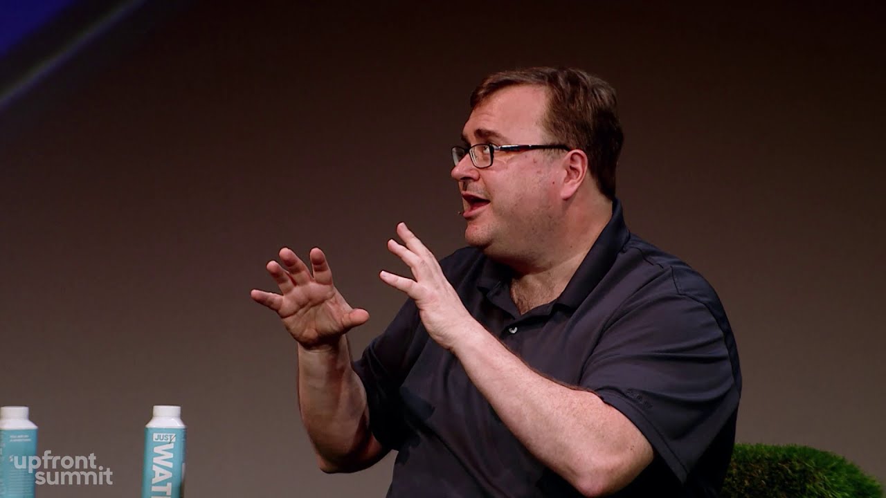 Reid Hoffman in a recorded appearance.