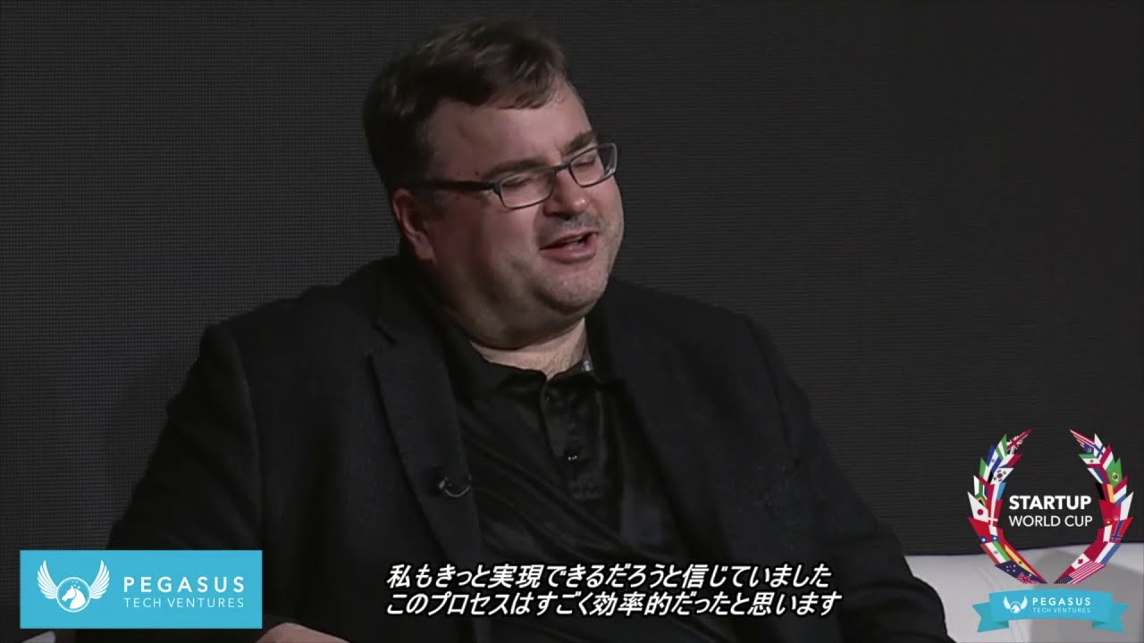 Reid Hoffman in a recorded appearance.