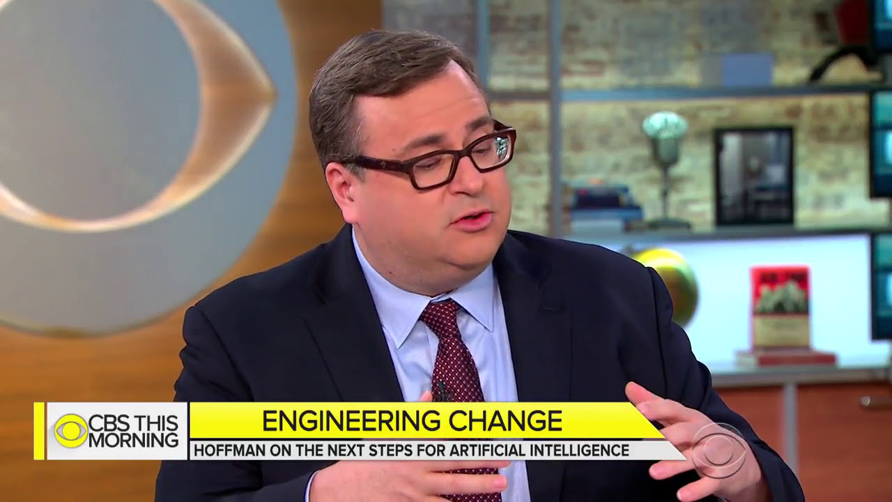 Reid Hoffman in a recorded appearance.