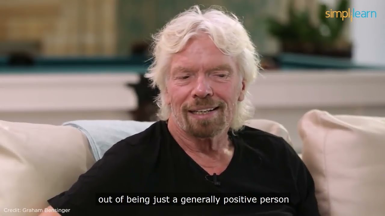 Richard Branson in a recorded appearance.