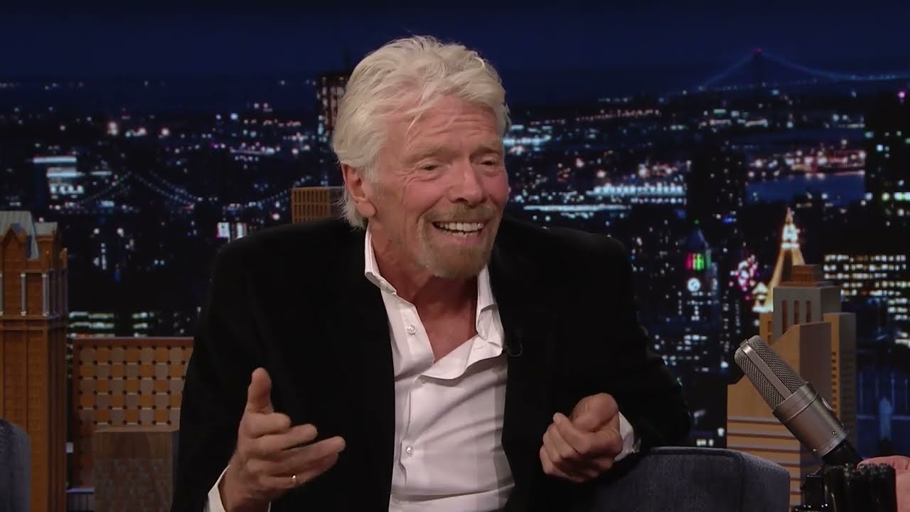 Richard Branson in a recorded appearance.