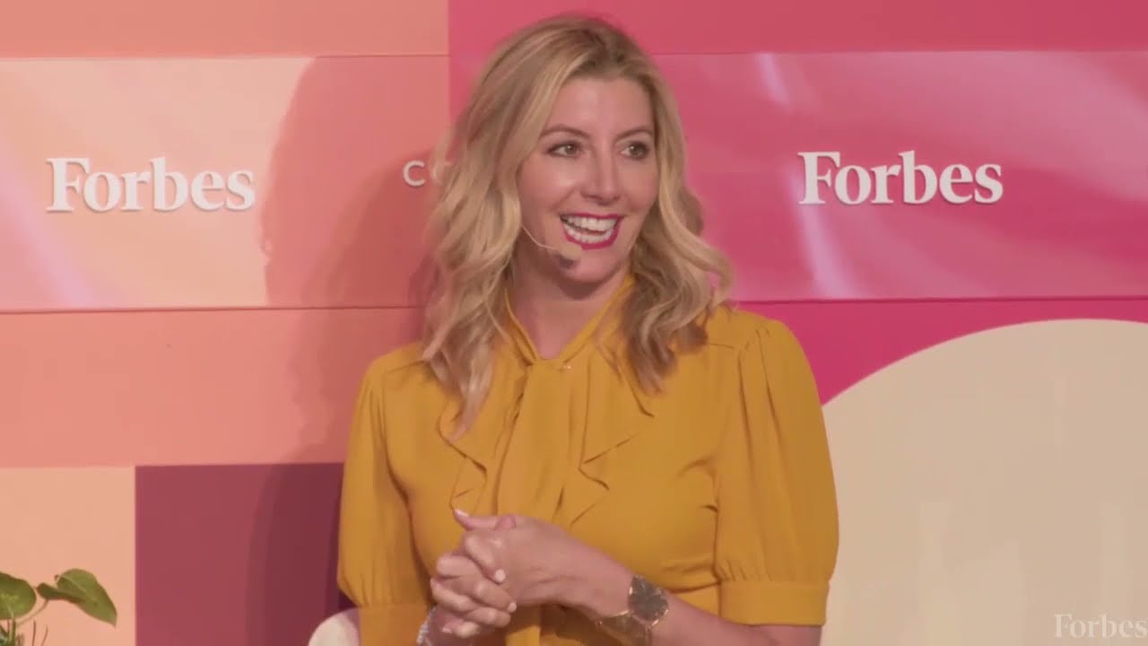 Sara Blakely in a recorded appearance.