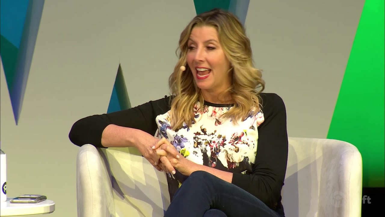 Sara Blakely in a recorded appearance.