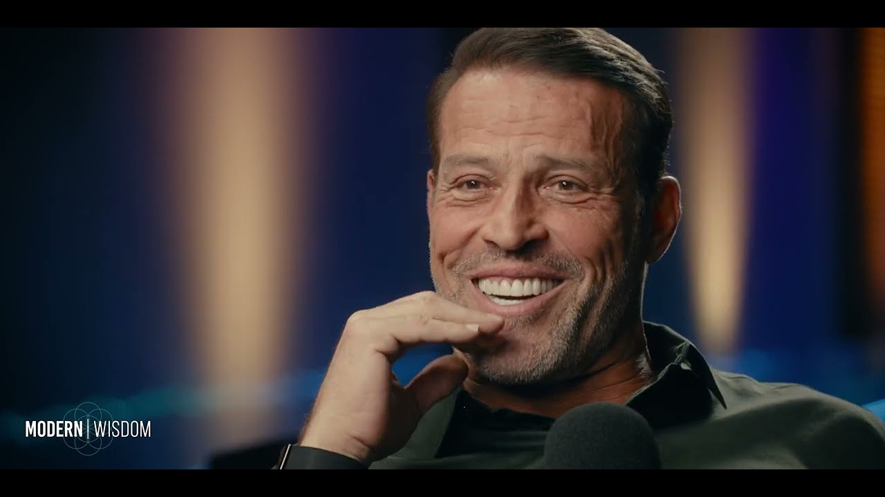 Tony Robbins in a recorded appearance.
