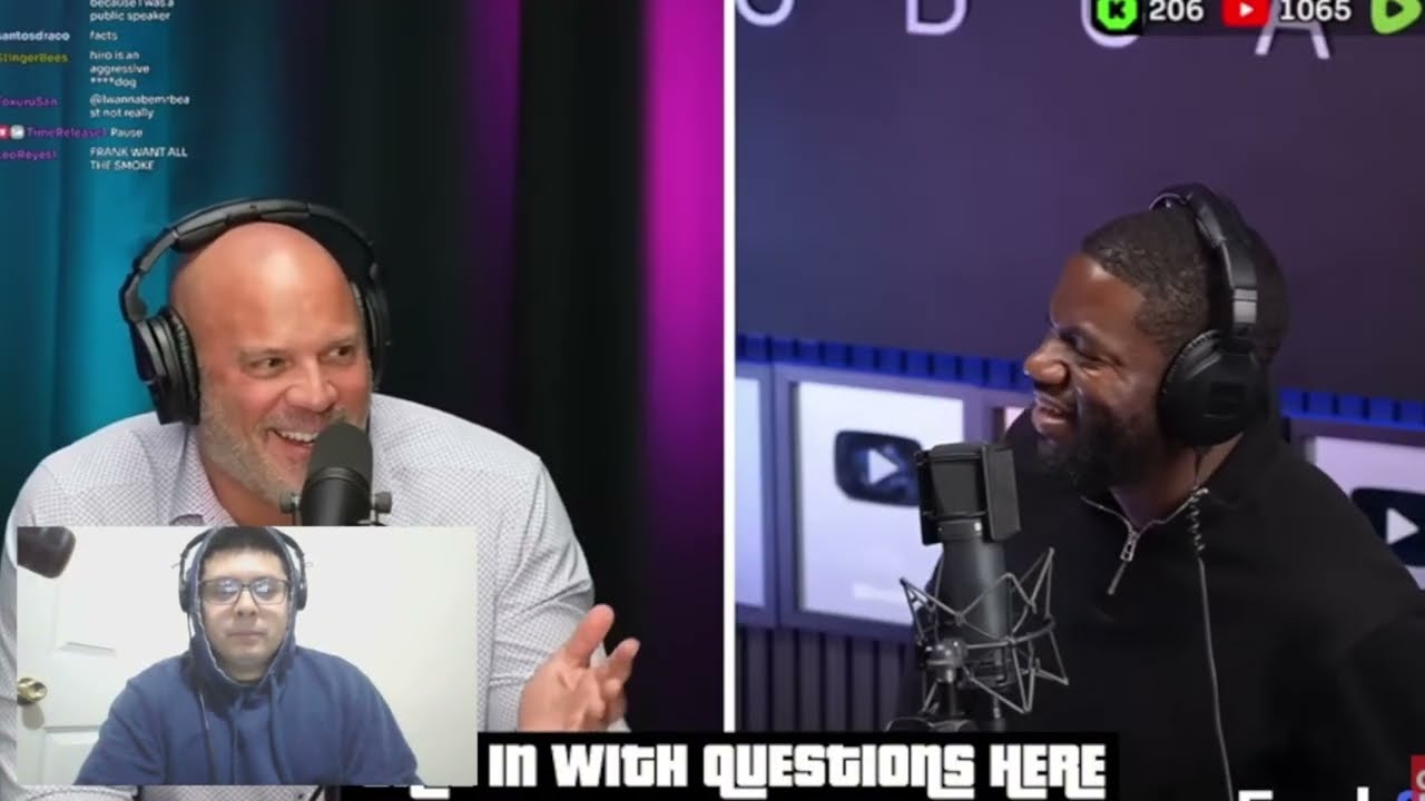 Walter Weekes during a Fresh and Fit podcast discussion.